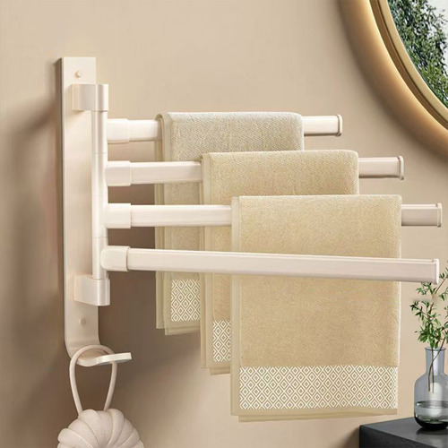 Toallero Giratorio De Cuatro Polos De 180 Grados Para Baño S