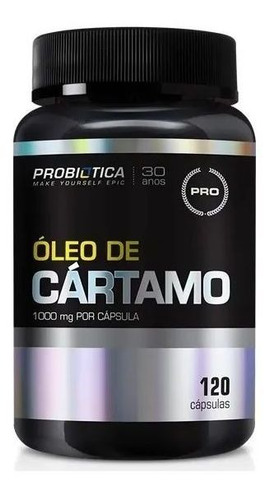 Oleo De Cartamo Vitamina E Pote 120 Capsulas - Probiotica