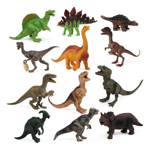 12 Figuras De Dinosaurio Para Ninos, Juguetes Realistas De D