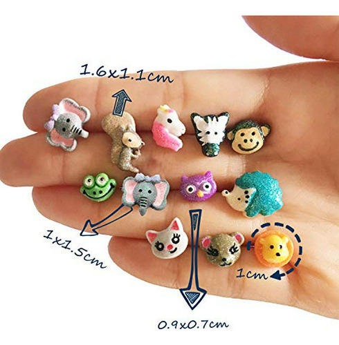 Pendientes Animales Coloridos X15