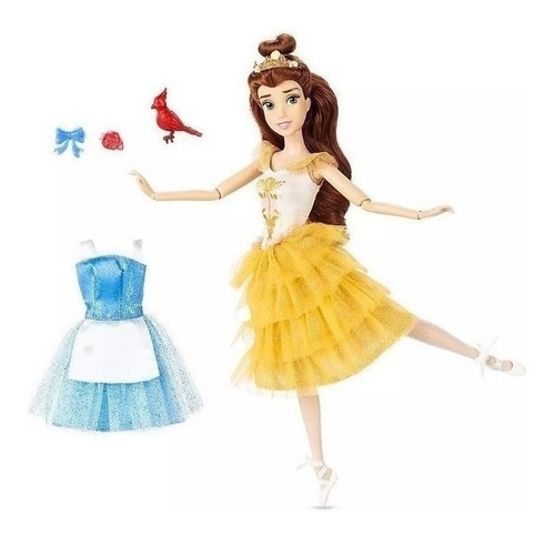 Imagem 1 de 4 de Boneca Bela Balé Disney Store - 2 Looks Ms Sj