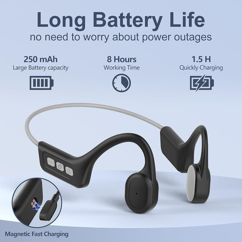 Auriculares Óseos Inalámbricos: Ligeros Y Ergonómicos