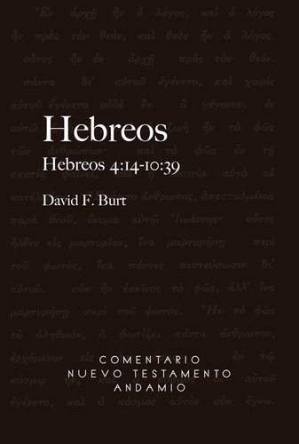 Comentario Nuevo Testamento Andamio/efesios Tomo Ii/4:1-6:24, De Burt David F.. Editorial Publicaciones Andamio En Español