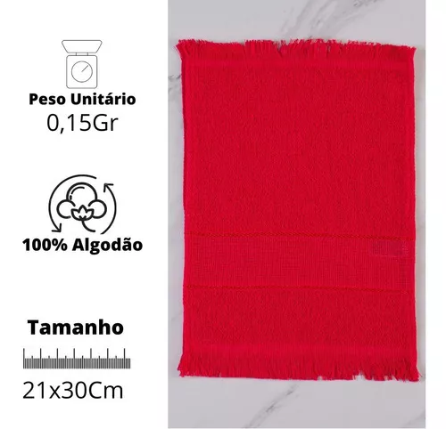Punto de cruz toallas para bordar de lavabo en varios colores.