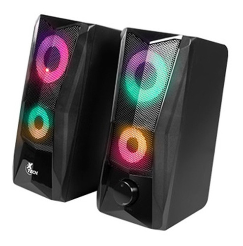 Parlantes Gamer Estéreo Multimedia Incendo 2.0 Luces Led