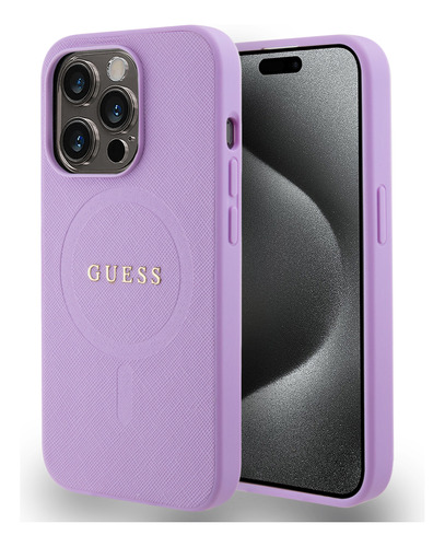 Funda Para iPhone 15 Pro De Guess Magsafe Purpura