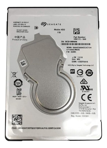 Disco Duro Seagate Mobile Hdd St1000lm035 1tb (Reacondicionado)