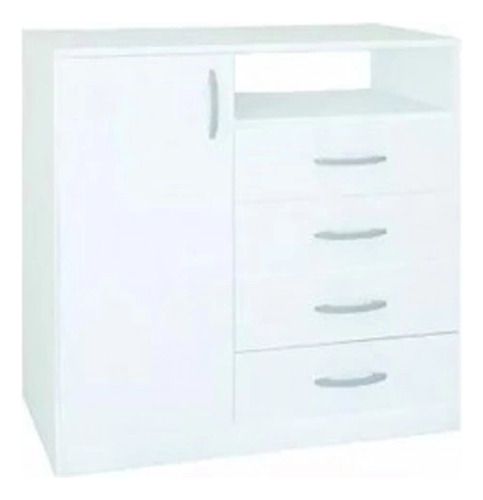 Chifonier Platinum 921 4 Cajones 1 Puerta Blanco