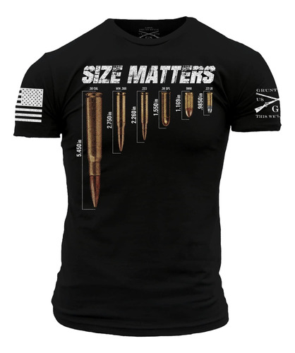 Grunt Style Size Matters Camiseta Para Hombre (negro, Grande