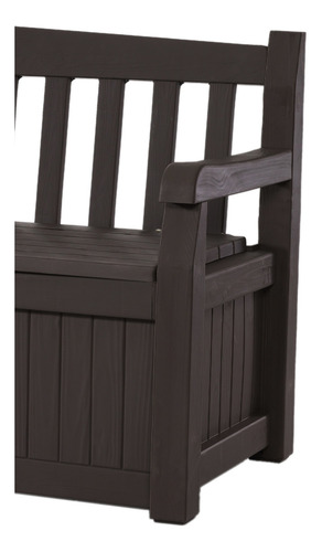 Imagen 4 de 8 de Banco De Jardin Con Almacenamiento Eden Brown