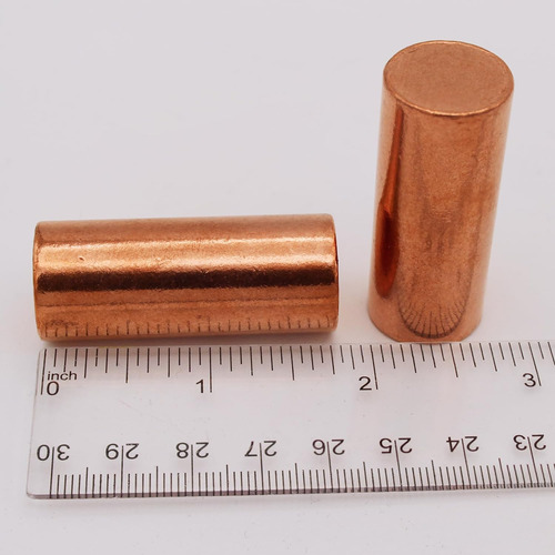 Juego De Varillas Redondas De Cobre Premium, 2 Piezas (1.8 X