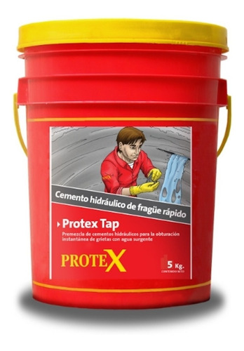 Protex Tap 5kg Cemento Hidráulico De Fragüe Ultrarrápido