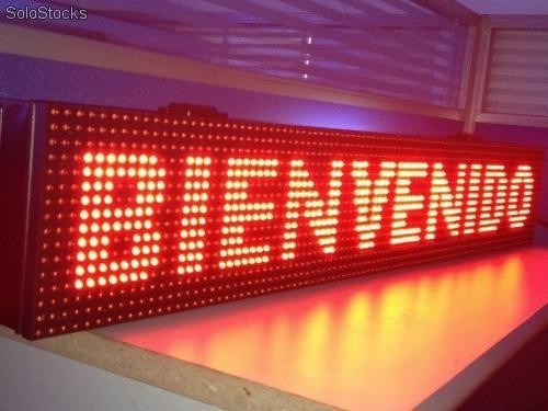 Letrero Led Panel Publicitario Programable Negocio 100 X 20.