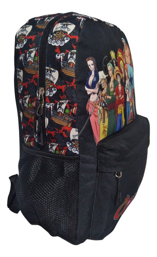 Mochila Escolar Juvenil G Chenson One9918 One Piece Cor Preto