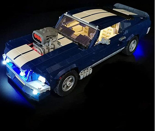 Juego De Luces Led Para Brickled Ford Mustang Modelo De Lego