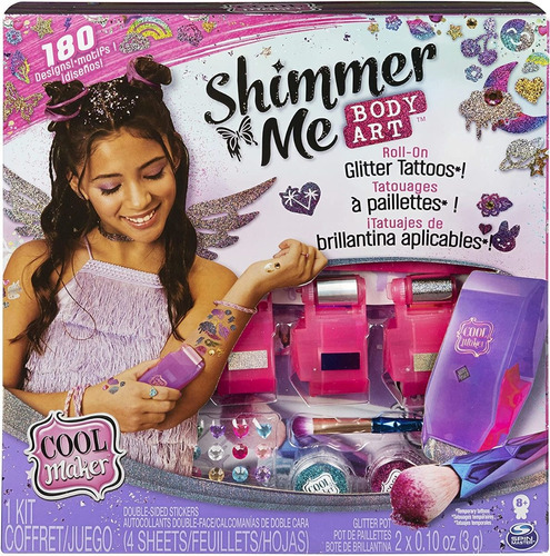 Shimmer Me Body Art Cool Maker Maquian De Tatuajes Envio Hoy