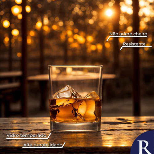 Kit Copo Prestige On The Rocks Whisky 2Pçs 340ml, Ruvolo