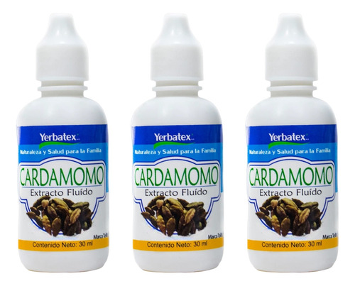 3 Té De Cardamomo En Gotas 30ml