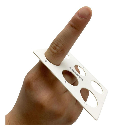 10 Piezas De Tarjetas Medidoras De Tamaño De Anillo,