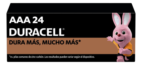 Duracell Pilas AAA 1.5V Alcalinas 24 Baterías Larga Duración
