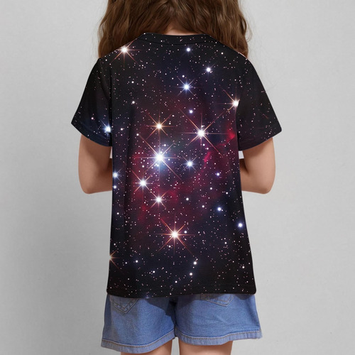 X Blusa Casual Infantil Estampada De Verão Com Tamanho R 500