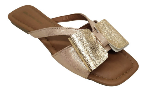Imagem 2 de 6 de Sandália Feminina Rasteirinha Chinelo Rasteira Bico Quadrado
