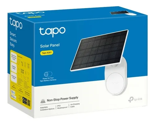 Panel Solar Tp-link Tapo A201 Para Cámaras Ip65 Blanco 5.2v 5.2v