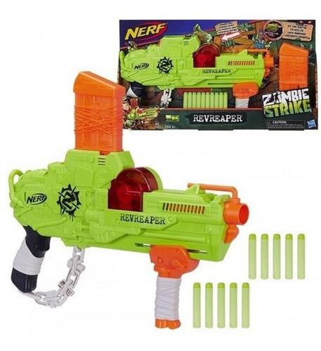 Nerf Zombie Strike Revreaper Pistola Ráfaga Original Hasbro