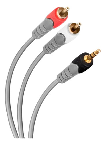 Kit 2 Cable Plug 3,5 Mm A 2 Plug Rca De 90 Cm 284-040