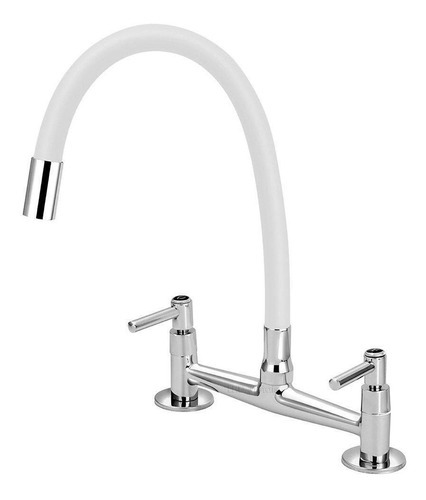 Torneira Misturador Cozinha De Mesa Gourmet Colorido 1/4v. Cor Branco