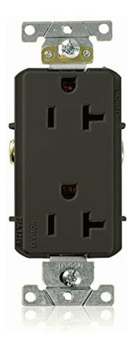 Leviton 018-16352-00e Receptáculo Dúplex Decora Plus Grado Color Negro