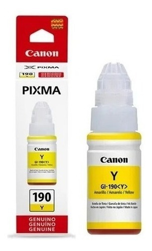 Tintas Canon Original 190 Pixma Imp G3110, G4110 Y G4100
