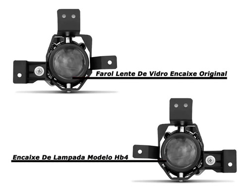 Kit Farol De Milha Botão Original Hb20 3 Partes 2016 A 2019
