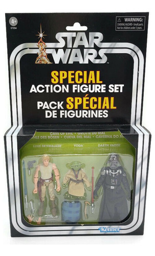 Star Wars Set 3 Figuras Luke Skywalker, Yoda Y Darth Vader 
