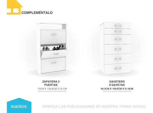 Imagen 5 de 6 de Clóset 2 Puertas Casa Lista® Sueños