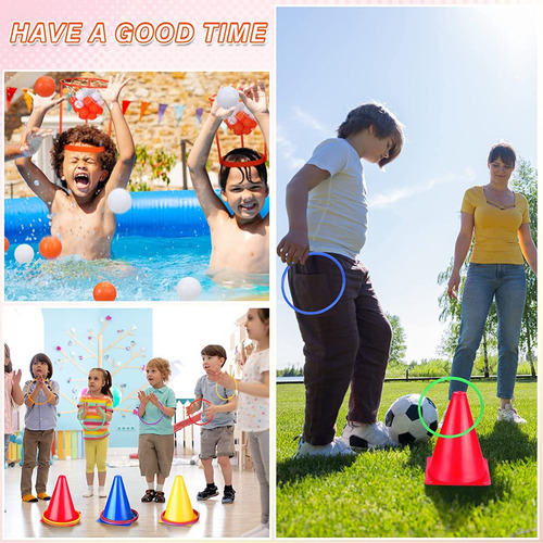 Conos Aros Baloncesto Diadema Pelotas Juego Aire Libre 51pc