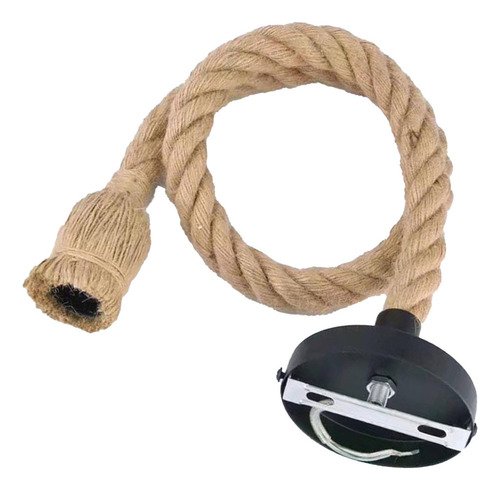 Cuerda De Yute Para Lámpara Colgante De Cáñamo, Estilo Indus