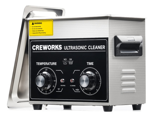 Creworks Limpiador Ultrasonico Con Calentador Y Temporizador