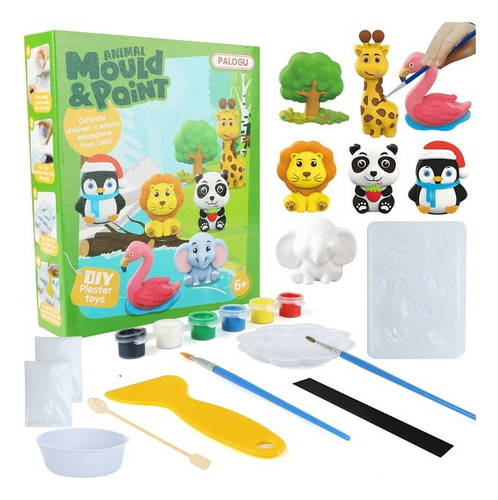 Moldea Y Pinta Figuras De Yeso Manualidades Niños Arte Diy