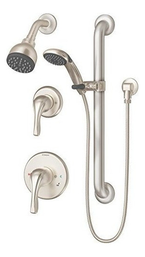 Symmons 9605plrstn Origenes 1spray Handshower Y Kit Combinad