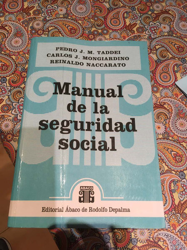 Manual De Seguridad Social. Editorial Abaco