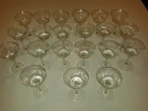 Comprar Juego Antiguo De 21 Copas Talladas De Sidra O Champagne