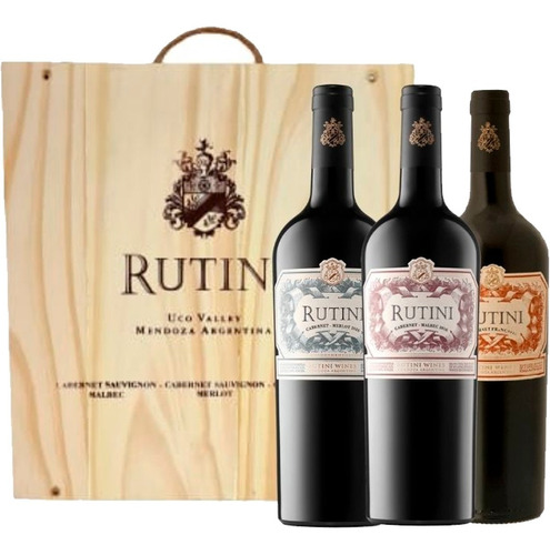 Vino Rutini Regalo Colección Estuche Madera X3 01almacen