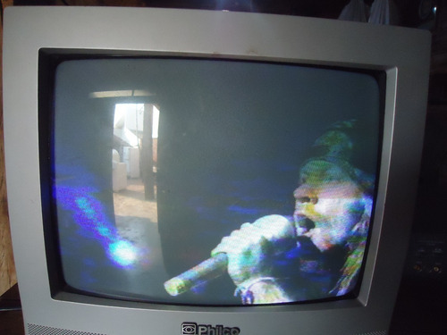 Tv Antiga Tudo Philco 14 Polegadas Colorida Sem Controle