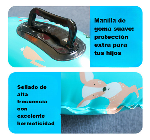 Trineo Tubo Inflable Nieve Esqui 85cm Con Asas Resistentes