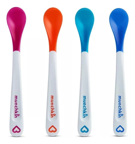 Set De 4 Cucharas Con Sensor De Temperatura Munchkin