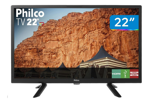 Tv 22 Philco Fhd Caminhão Carreta Trailer 12v Barco Lancha