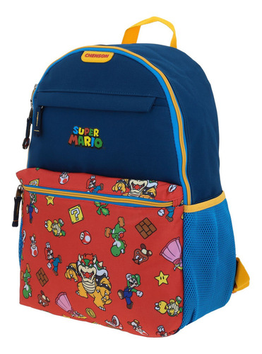 Mochila Grande Chenson Mario Bros Clasico Palac