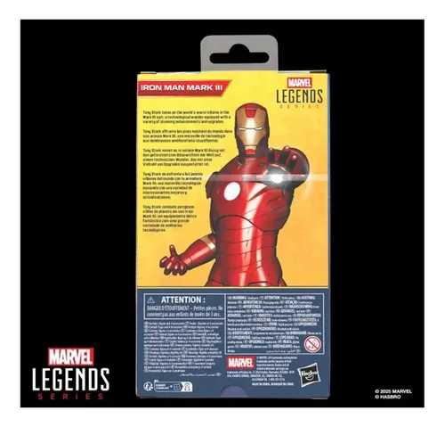 Marvel Legends Iron Man Mark Iii Homem De Ferro - Hasbro | Frete