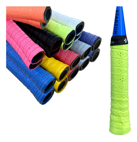 Starzon Raqueta Grip Antideslizante Perforado Tenis Overgri.